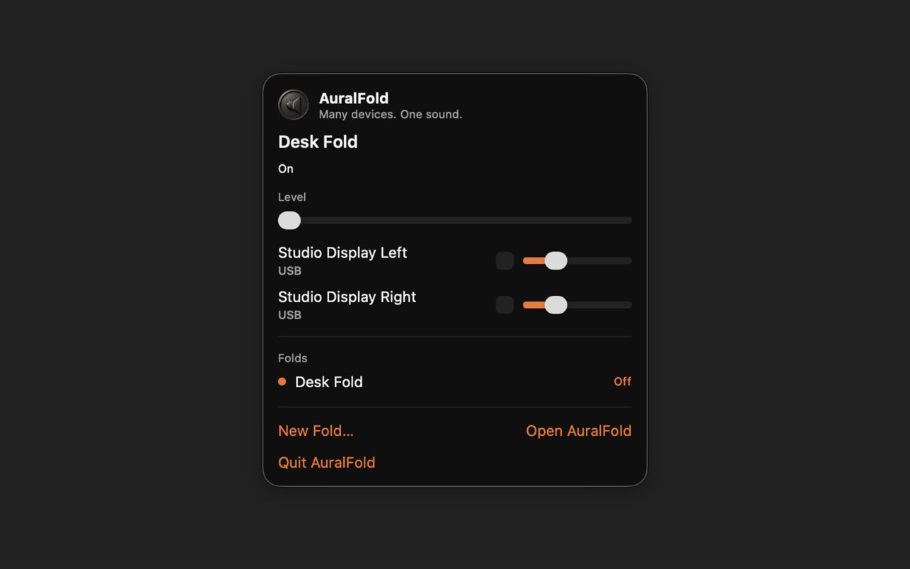 AuralFold interface